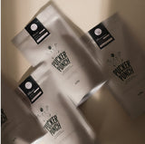Four Pucker Punch coffee bags of each coffee type.